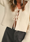 Marnie Tie-Front Cardigan - Beige