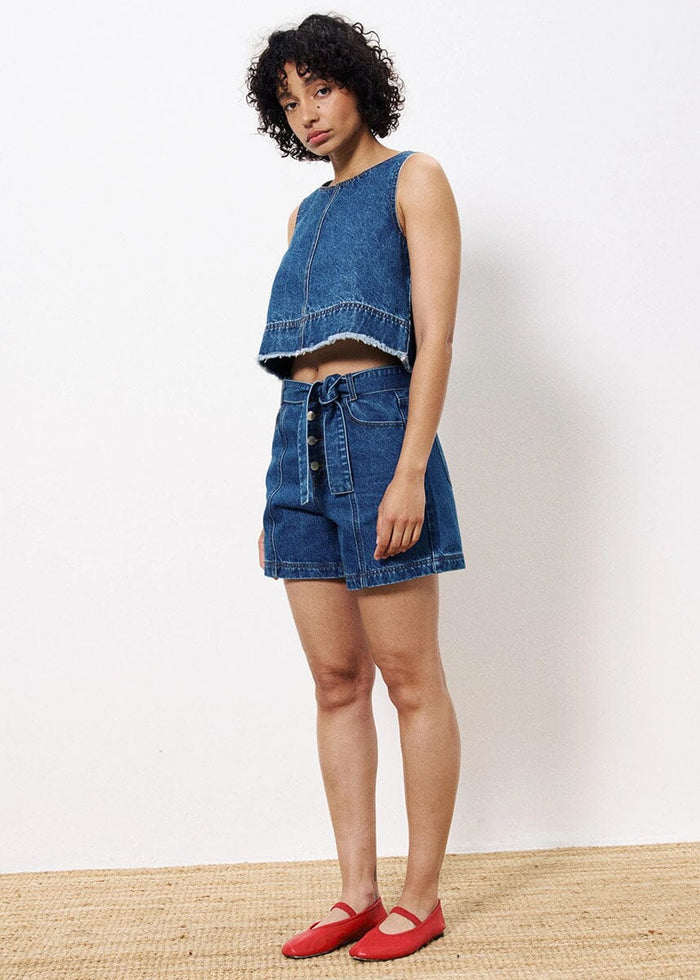 Dafne Denim Tank - Bleu Jean