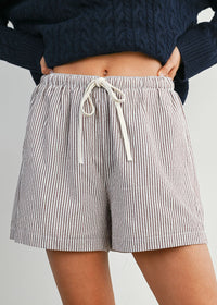 Elissa Striped Short - Brown Multi