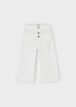 Hazel Girls Twill Trousers - Natural