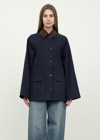 Bess Corduroy Barn Jacket - Navy