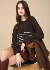 Felix Striped Sweater - Brown