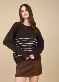 Felix Striped Sweater - Brown