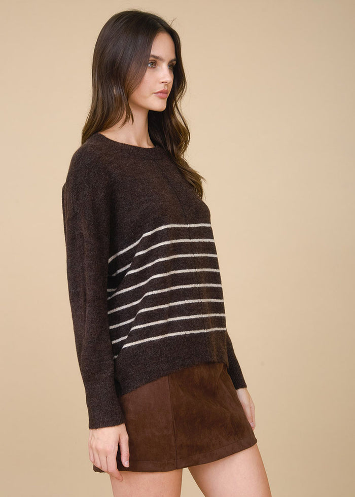 Felix Striped Sweater - Brown