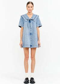 Freya Denim Mini Dress - Light Wash