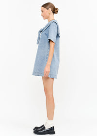 Freya Denim Mini Dress - Light Wash