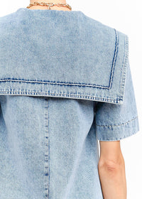 Freya Denim Mini Dress - Light Wash