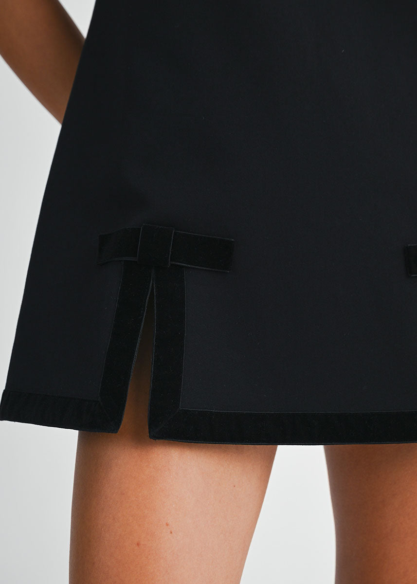 Queenie Sleeveless Mini Dress - Black