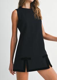 Queenie Sleeveless Mini Dress - Black