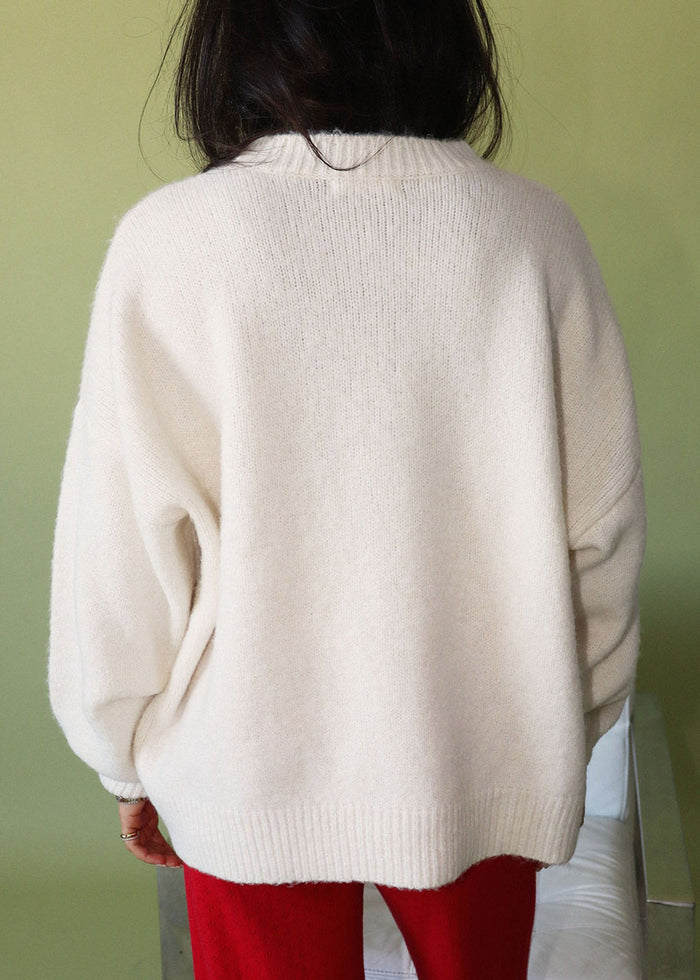 Leighton Sailboat Sweater - Cream