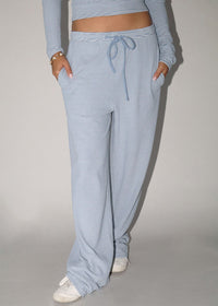 Briar Striped Lounge Pant - Steel Blue