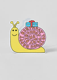 Birthday Snail Card
