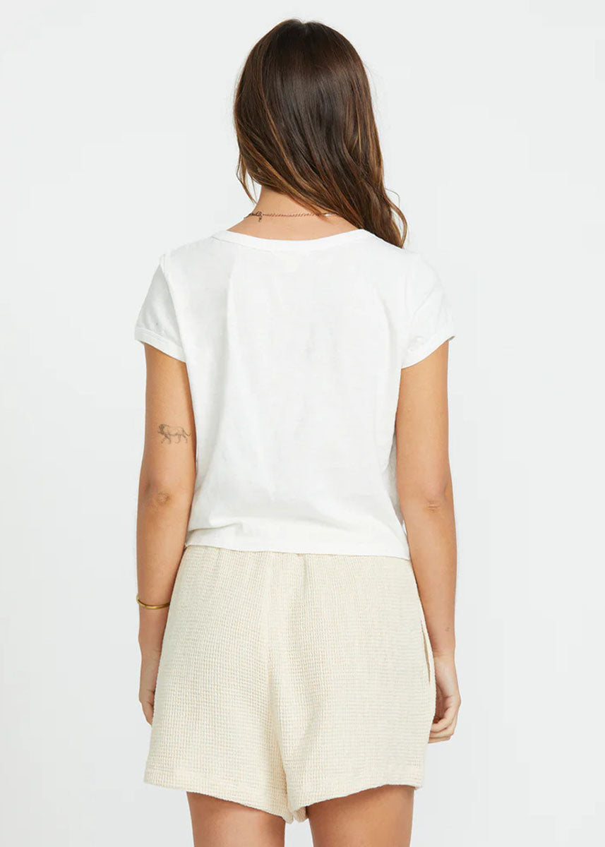 Daily Knit Tee - Salt Crystal