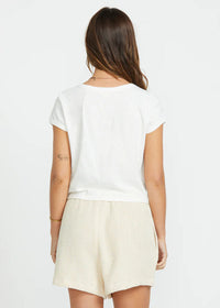 Daily Knit Tee - Salt Crystal