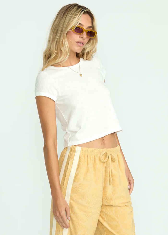 Daily Knit Tee - Salt Crystal