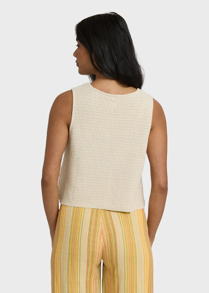 Need Now Sweater Tank - White Cap