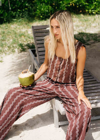 Another Wave Woven Tank - Espresso
