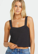 Tropic Rome Sweater Tank - Black Sands