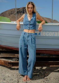 Wave Washed Jean - Salt Washed