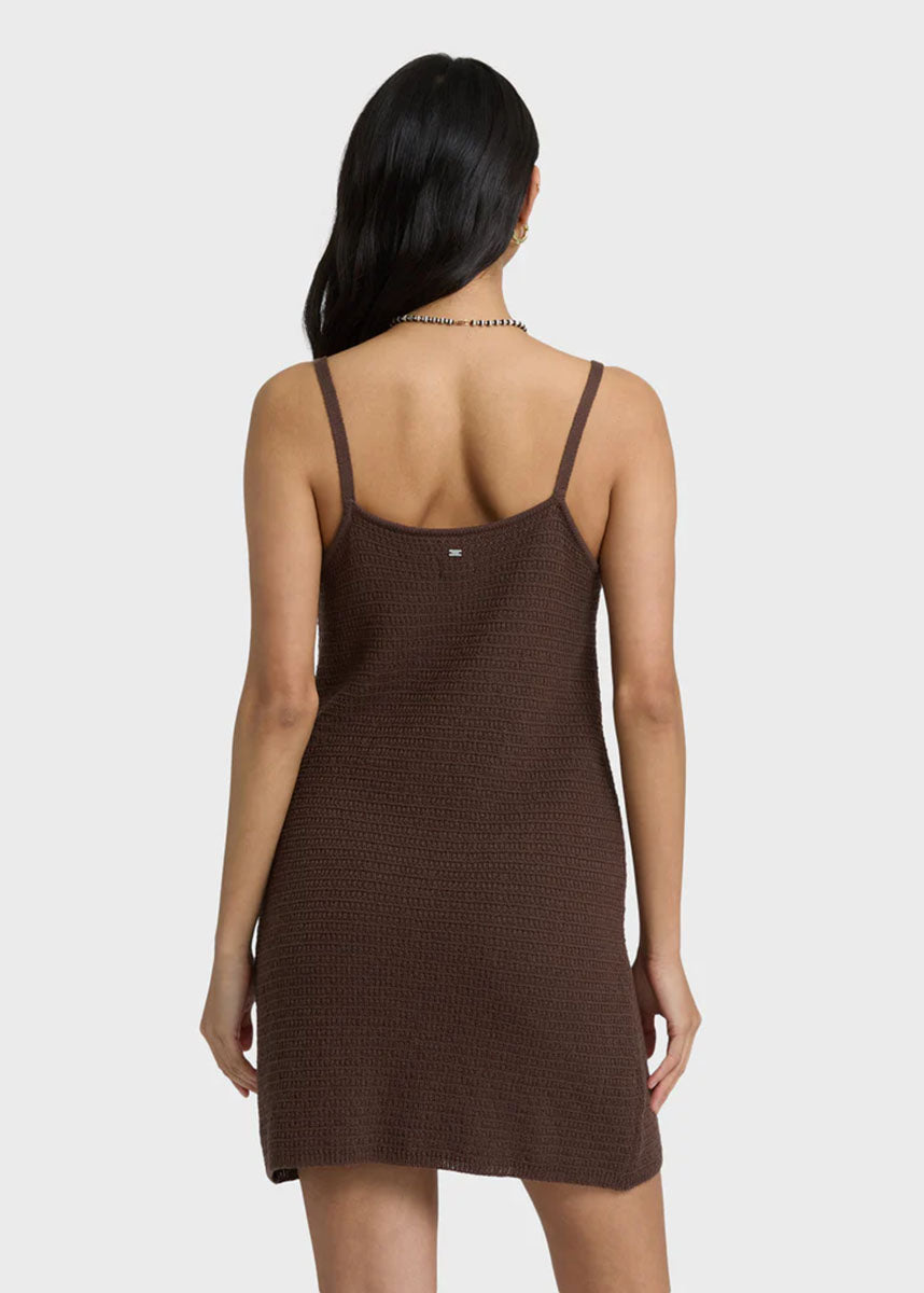 You Stunner Knit Mini Dress - Teak