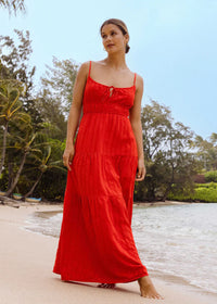 Red Aloha Maxi Dress - Red Aloha