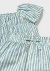 Bowie Striped Smock Top & Pant Set - Emerald