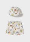 Arden Swim Shorts & Bucket Hat Set - Canvas