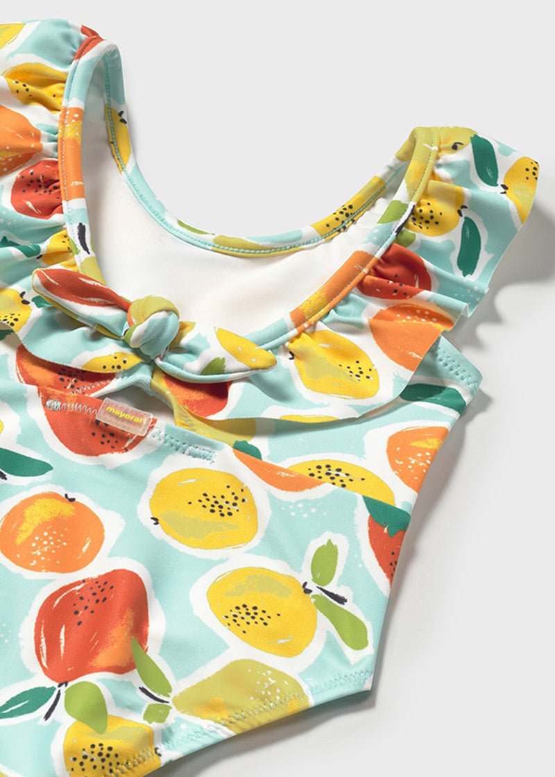 Corey Printed One-Piece Swimsuit - Aqua Citrus