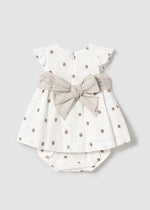 Channing Embroidered Dress & Bloomer Set - Cream