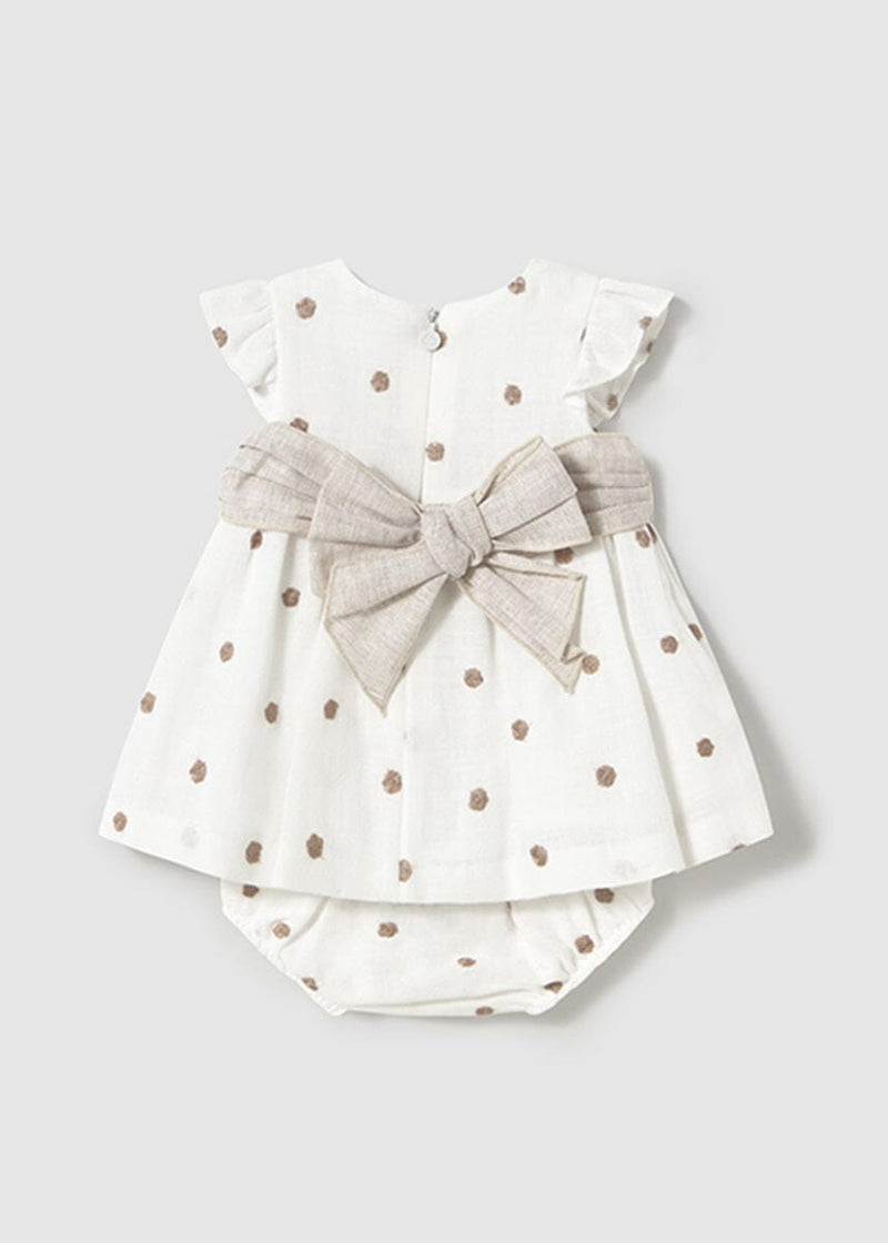 Channing Embroidered Dress & Bloomer Set - Cream