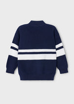 Arlo Striped Sweater - Navy