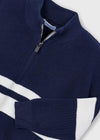 Arlo Striped Sweater - Navy