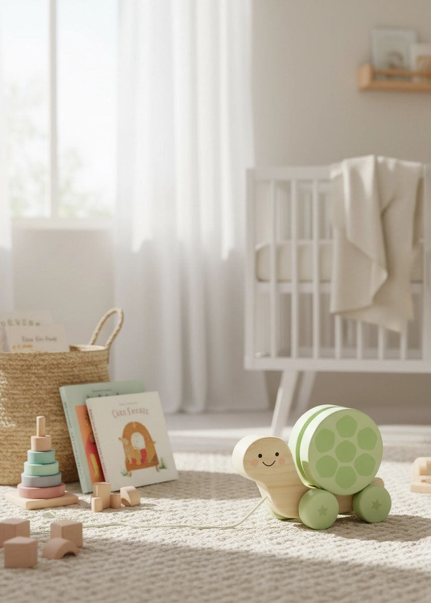 Wooden Turtle Pull Along Toy