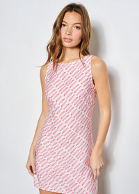 Collins Fish Mini Dress - Pink