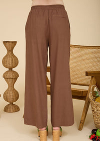 Esme Woven Pant - Brown