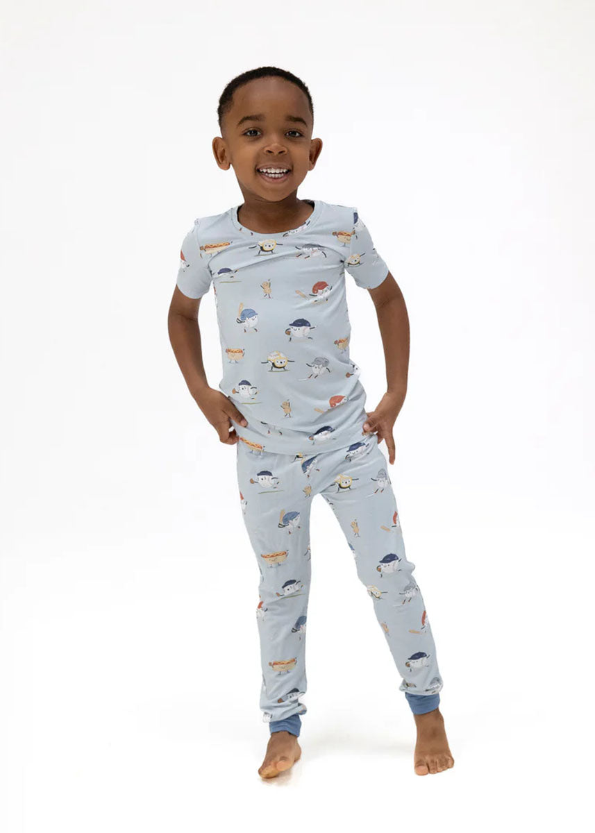 2-Piece Pajama Set - Baseballs Playing Baseball