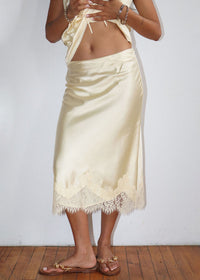 Margaret Midi Skirt - Butter