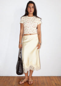 Margaret Midi Skirt - Butter