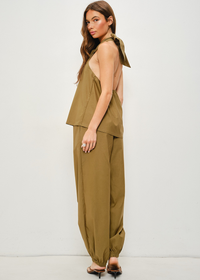 Gemma Halter Top - Olive