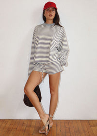 Wilson Striped Top - Grey