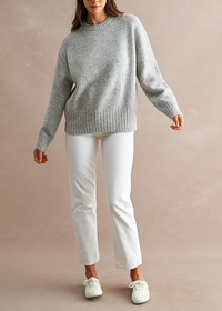 Agusta Pull-Over Sweater - Heather Grey