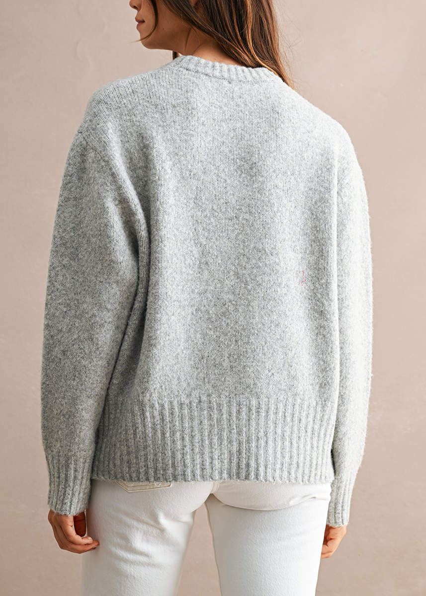 Agusta Pull-Over Sweater - Heather Grey