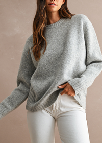 Agusta Pull-Over Sweater - Heather Grey