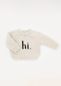 Hi. Crew Neck Sweater - Black