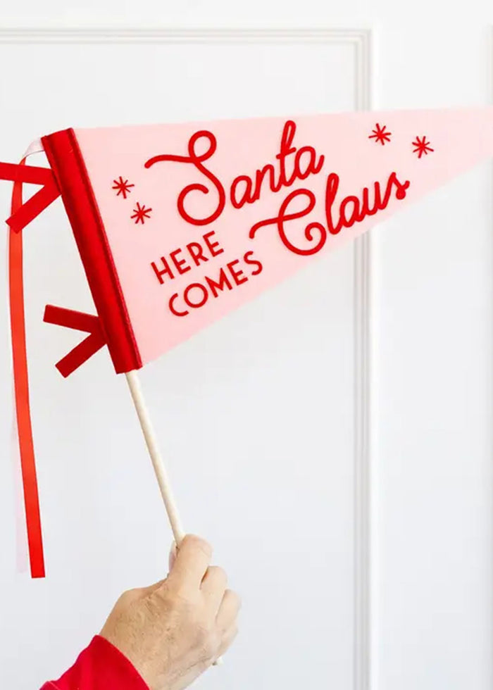 Whimsy Santa Felt Pennant Banner