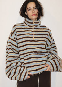 Stella Stripe Jacket - Butter Brown