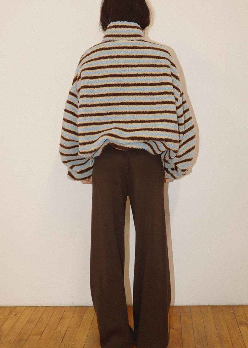 Stella Stripe Jacket - Butter Brown