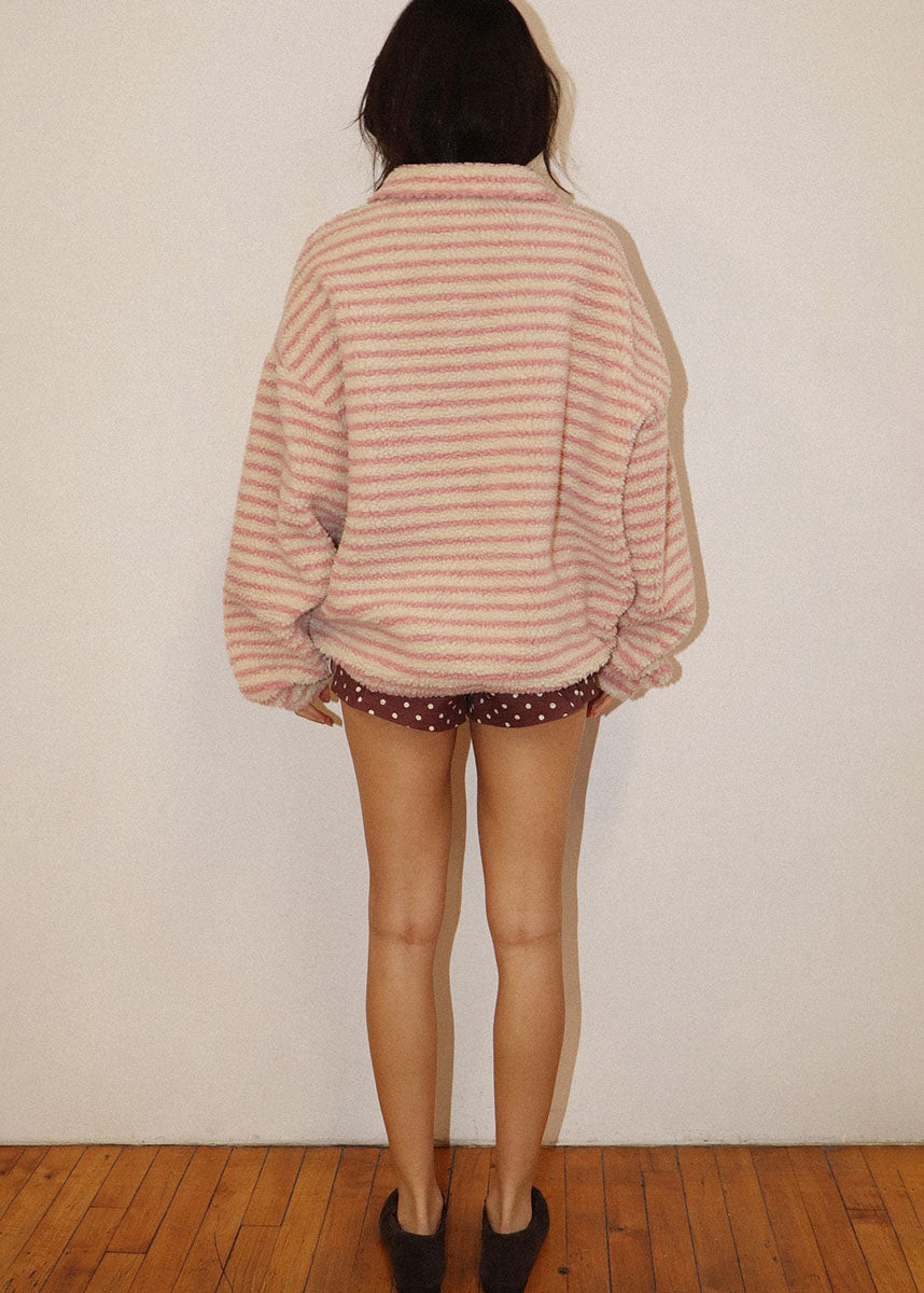 Stella Stripe Jacket - Cream Pink