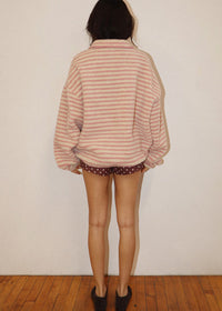 Stella Stripe Jacket - Cream Pink