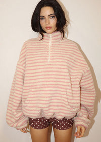 Stella Stripe Jacket - Cream Pink